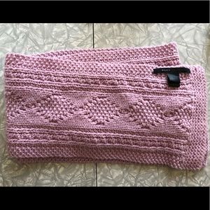 MARC JACOBS Pale Pink Wool Scarf 64”